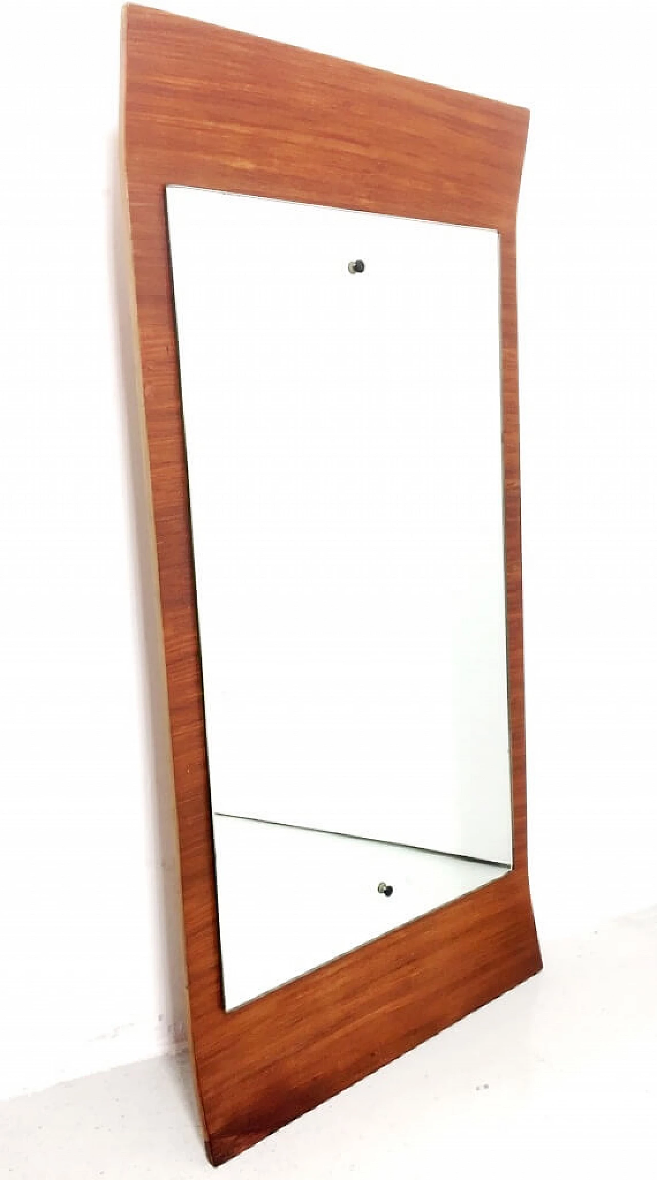 Specchio scandinavo in teak, anni '70 1195594