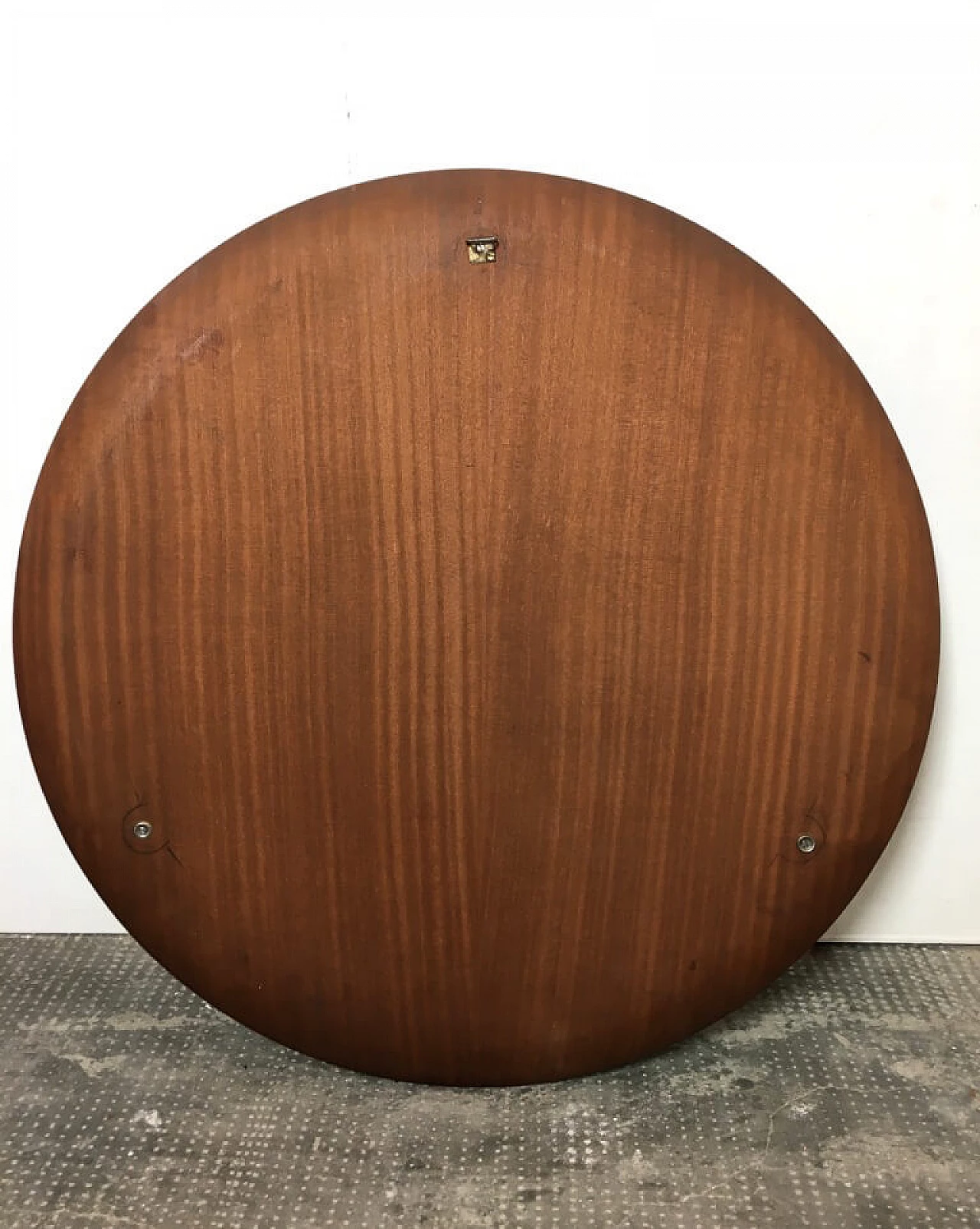 Circular mirror with teak base by Campo & Graffi, 1960s 1195610