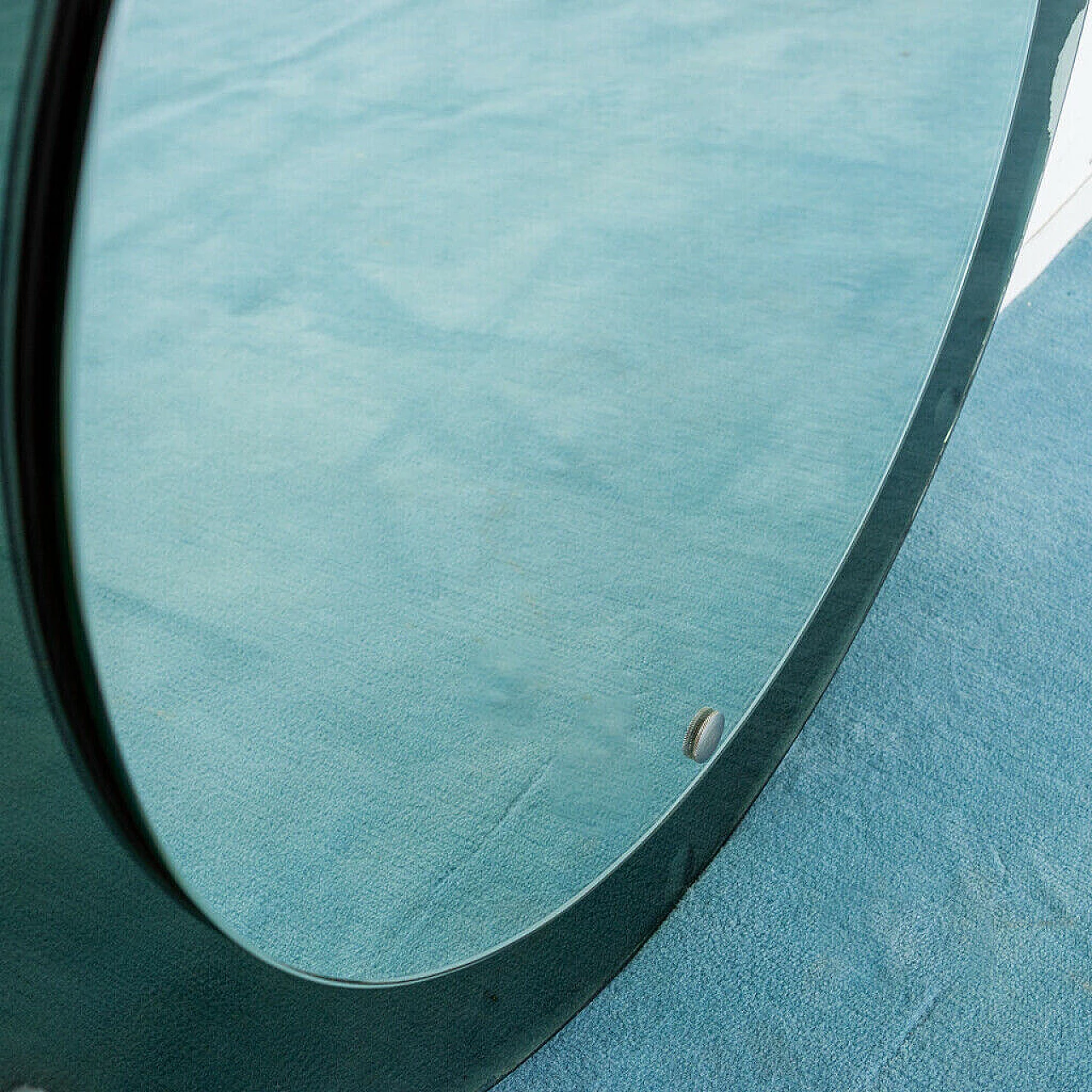 Specchio da parete tondo, anni '50 1195731