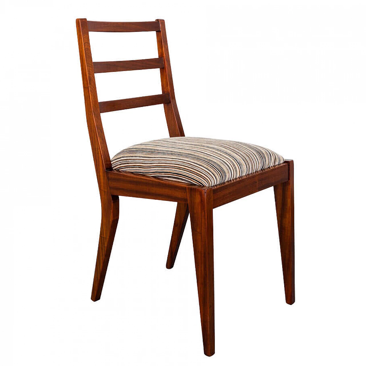 Chair in mahogany and corduroy, 1950s 1195767