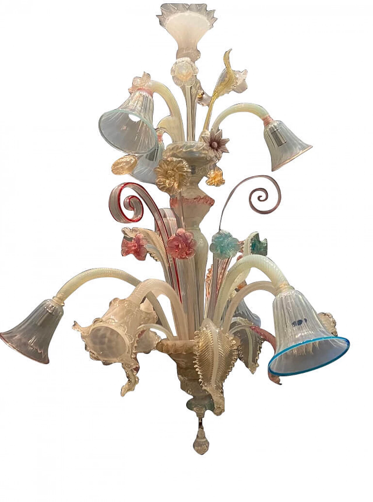 Large Venetian chandelier in Murano glass, 1960s 1196120