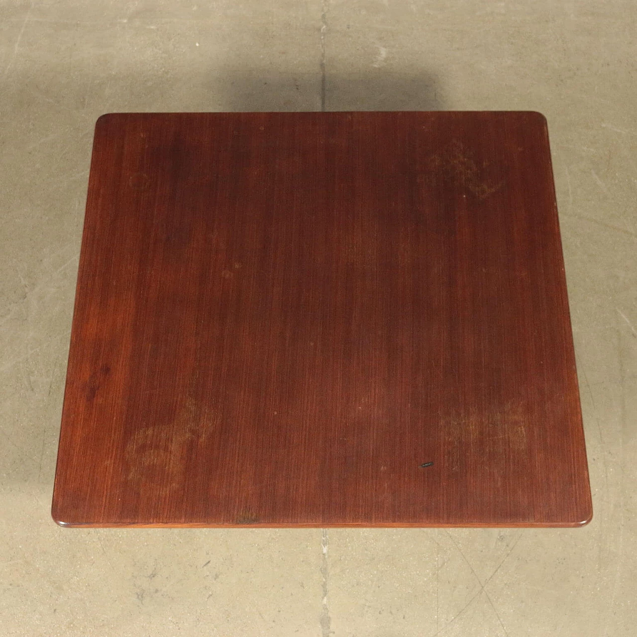 Coffee table in rosewood and metal, 60s 1196237