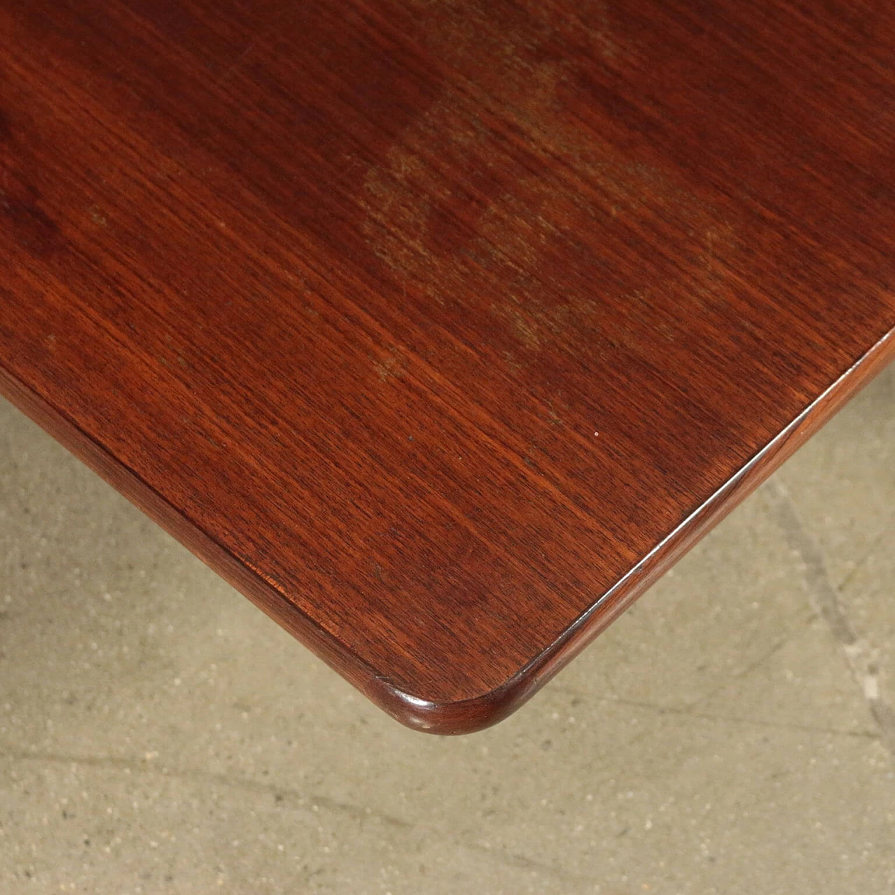 Coffee table in rosewood and metal, 60s 1196238