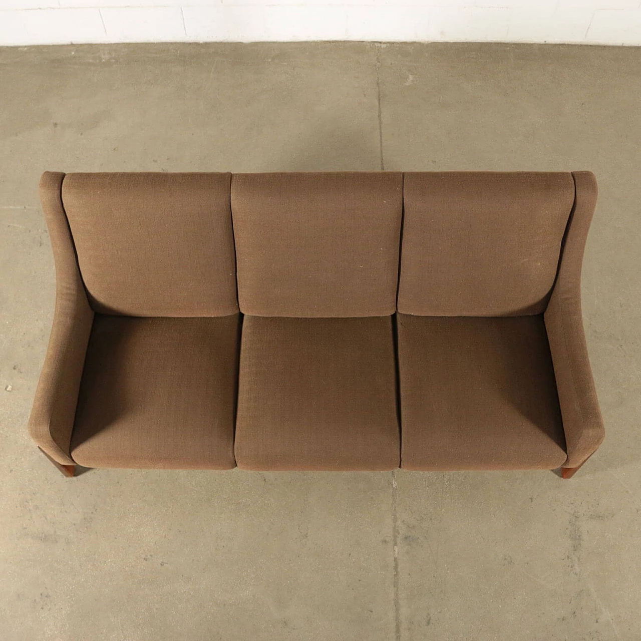Sofa in beechwood and fabric, 60s 1196395