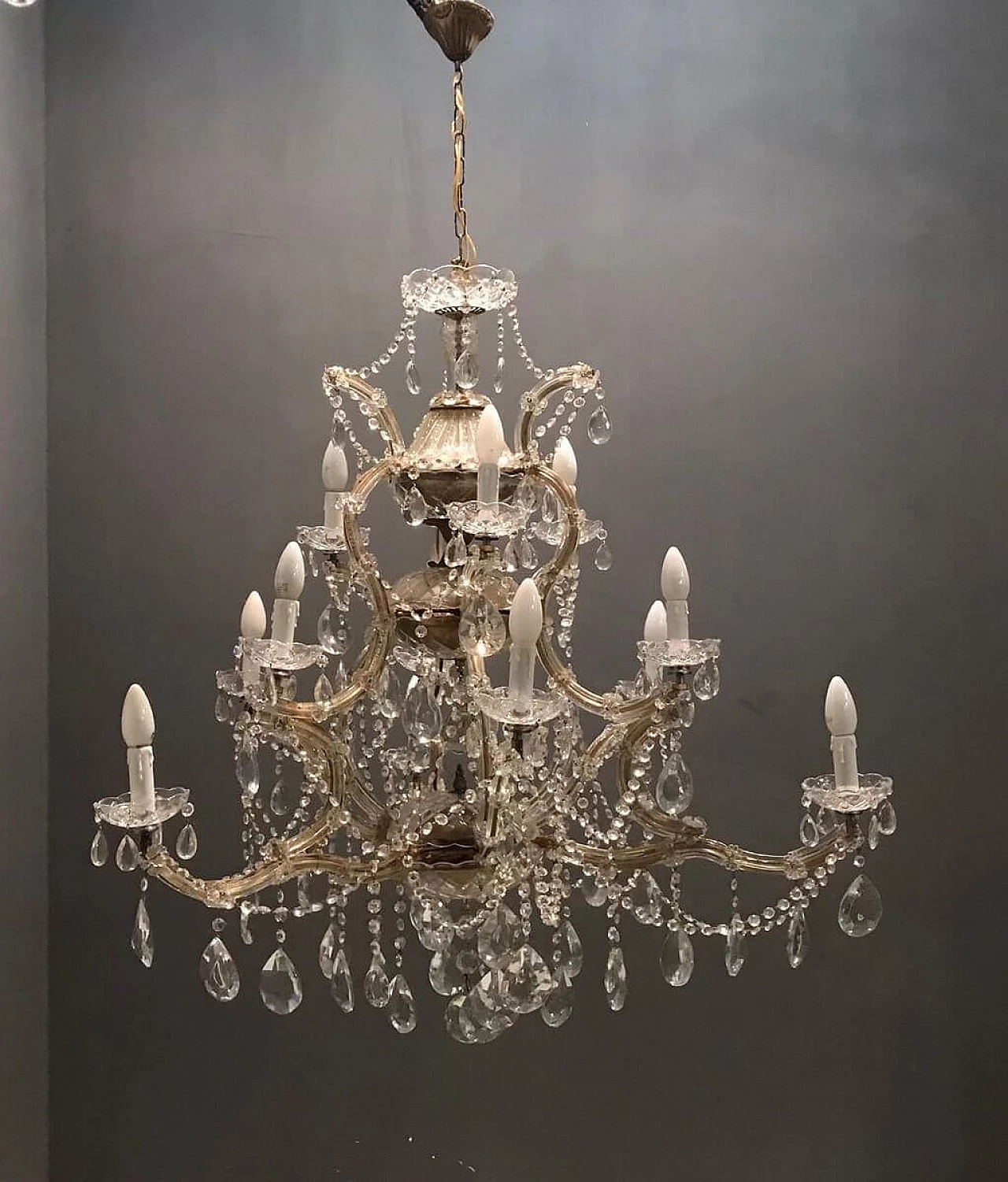 Murano glass chandelier, 50s 1196401