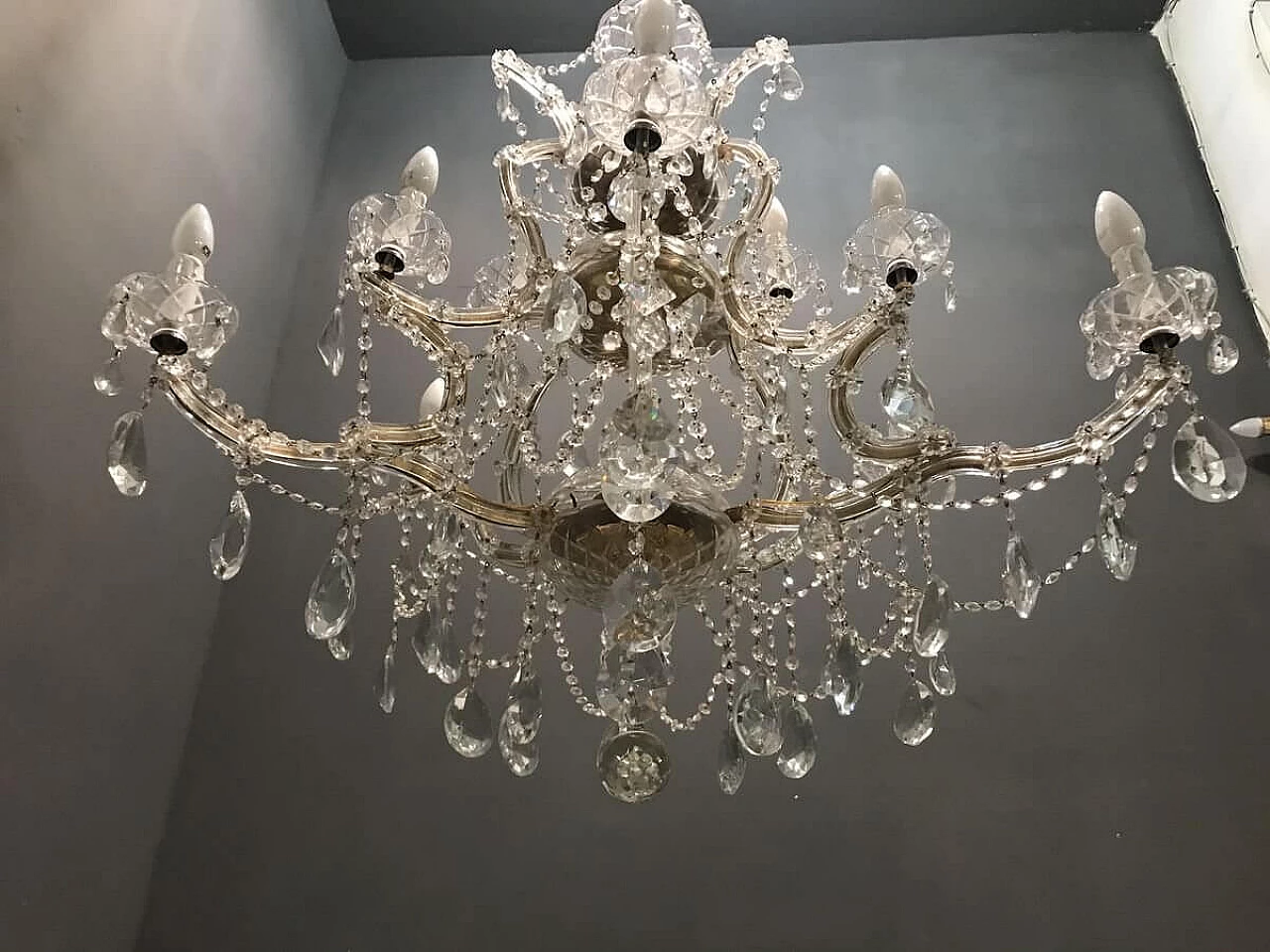 Murano glass chandelier, 50s 1196403