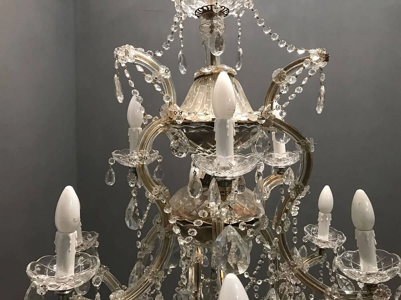 Murano glass chandelier, 50s 1196404