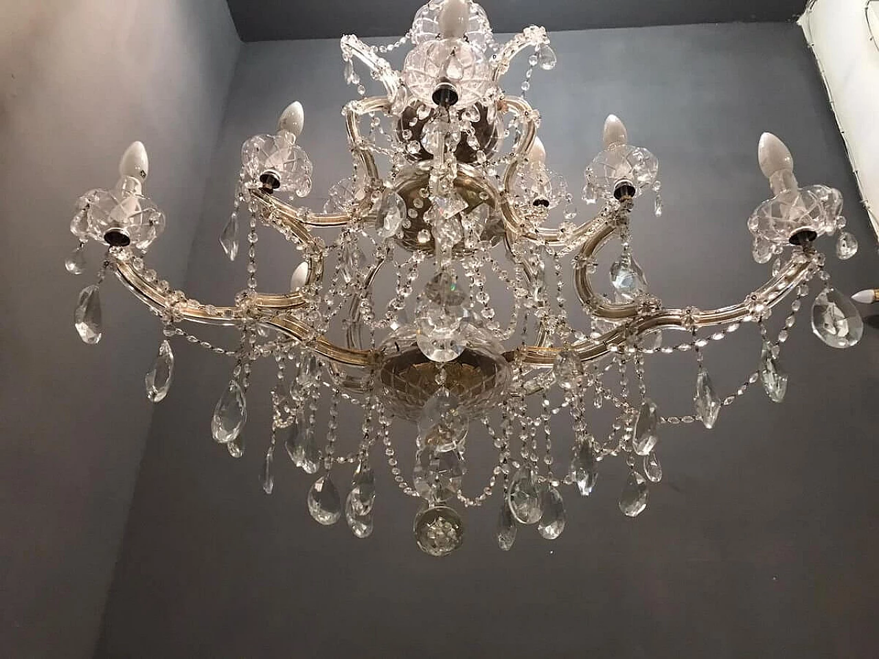 Murano glass chandelier, 50s 1196405