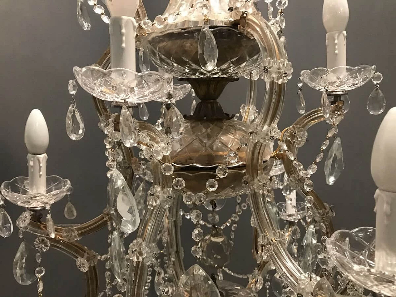 Murano glass chandelier, 50s 1196409