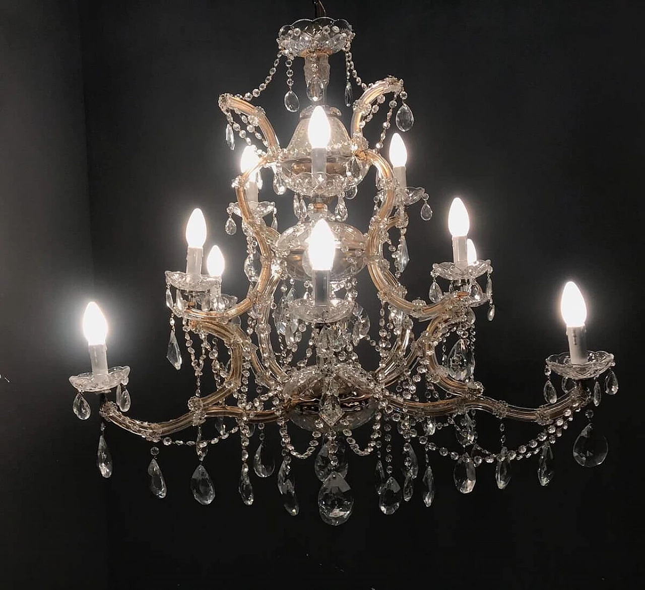 Murano glass chandelier, 50s 1196410