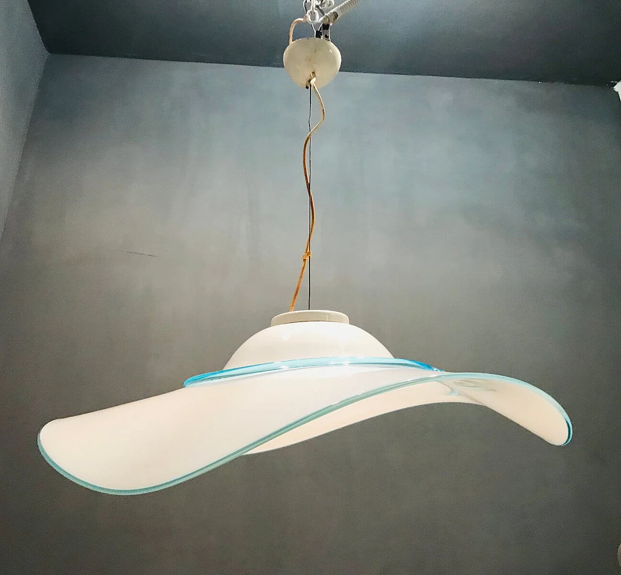 Suspension lamp in Murano glass, 50s 1196583
