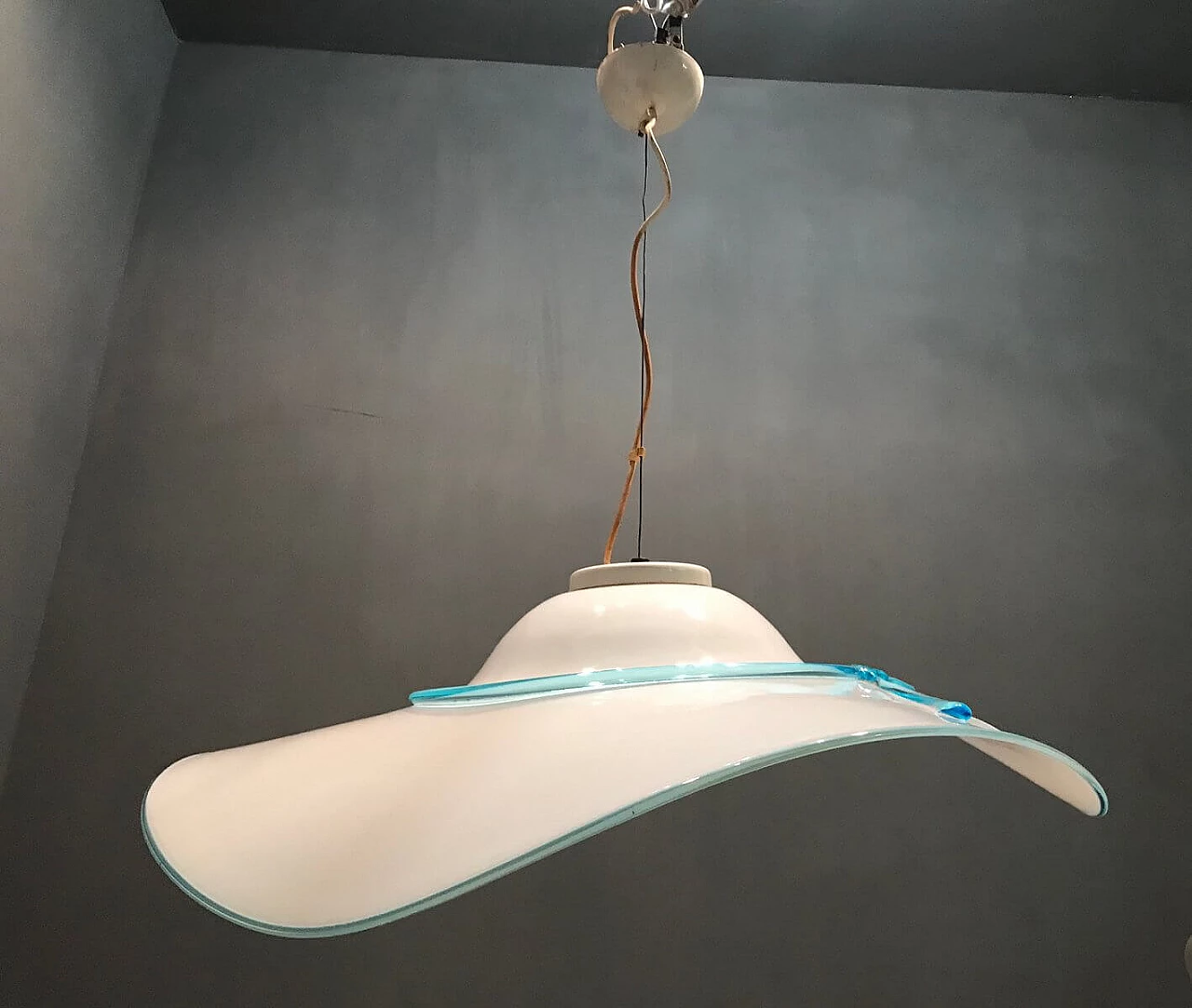 Suspension lamp in Murano glass, 50s 1196588