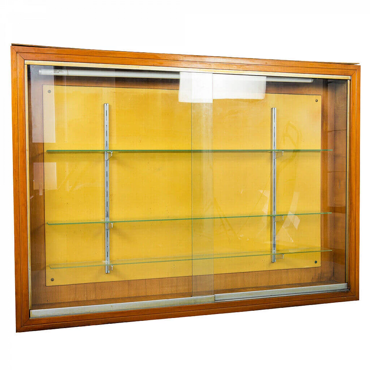 Wall-mounted showcase with sliding doors, 50s 1196594