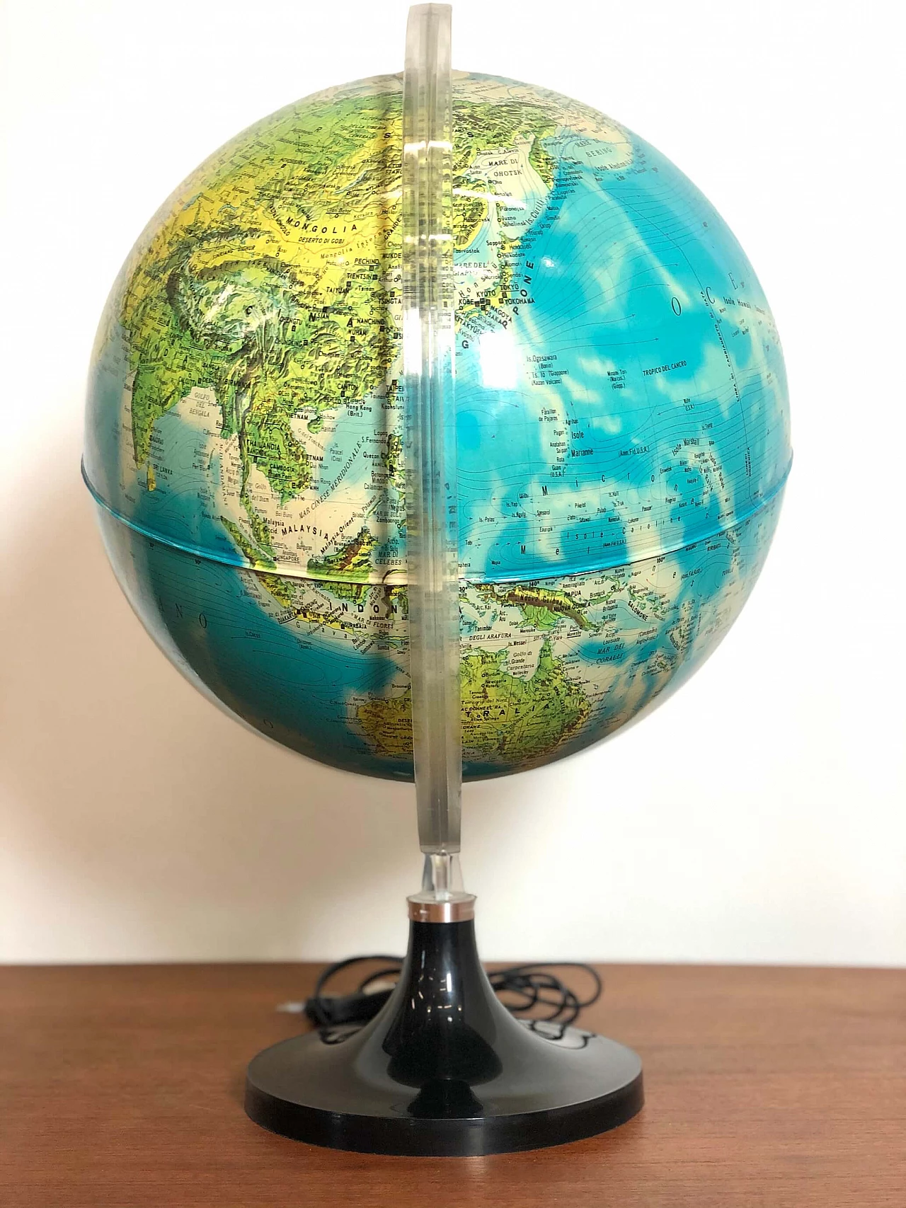 Luminous globe by Rico Firenze, 1970s 1196723
