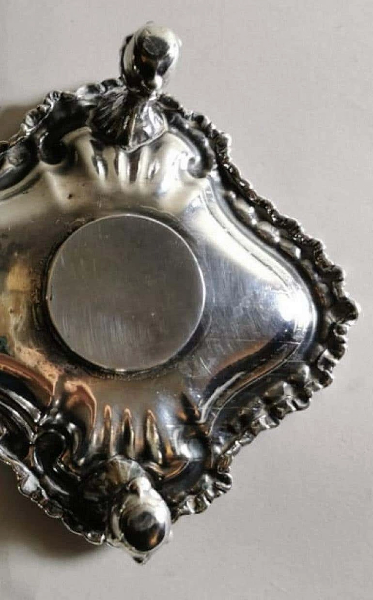 Queen Anne style Victorian inkwell in silver plated, 19th century 1196972