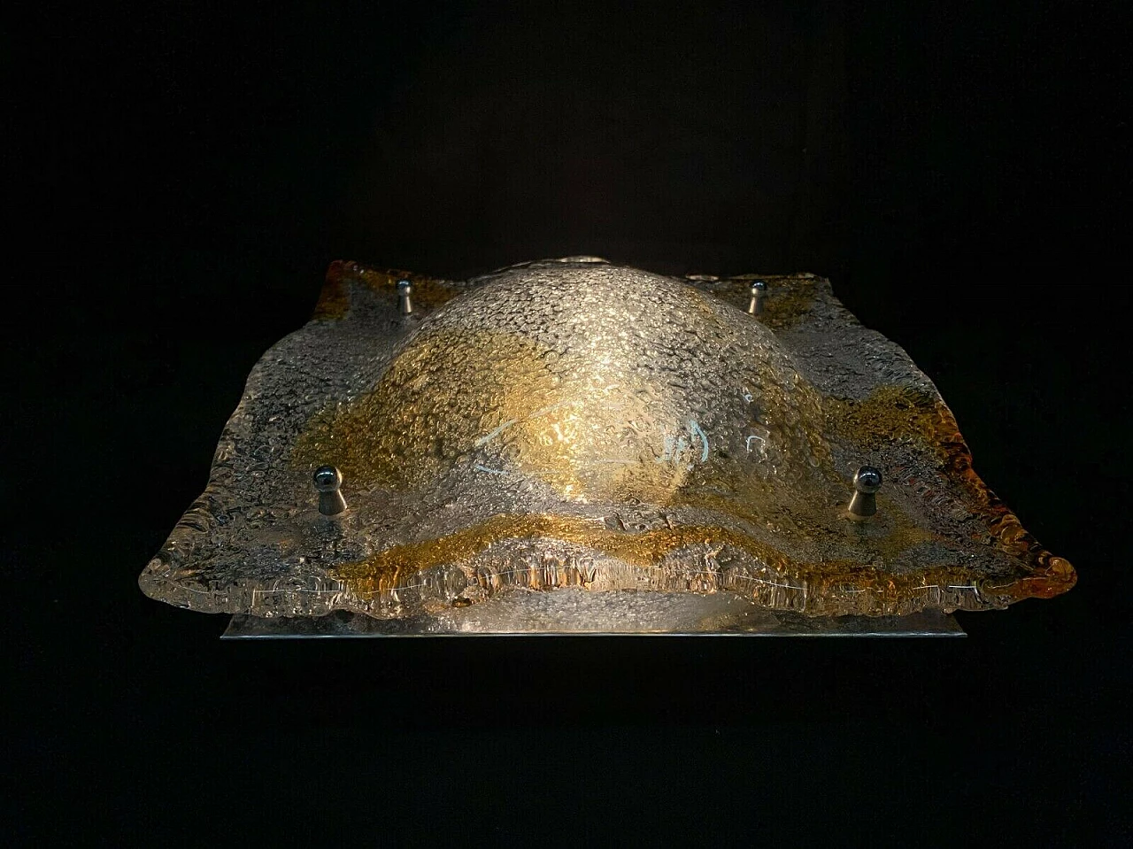 Applique in vetro di Murano attribuibile a La Murrina, anni '70 1197020