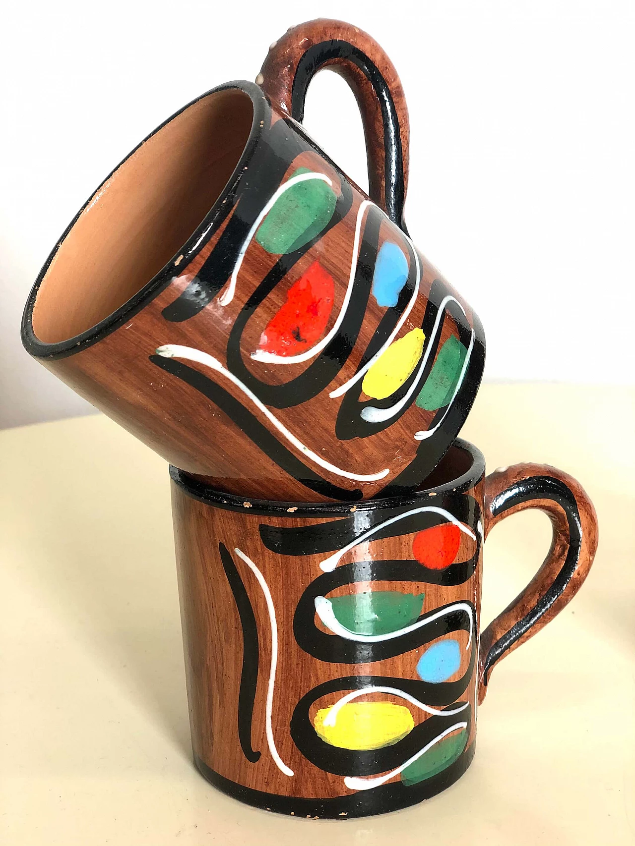 4 Tazze in ceramica Deruta, anni '60 1197149