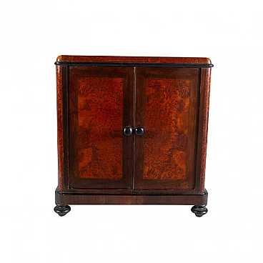 Small cabinet in rosewood and briarwood, early '900