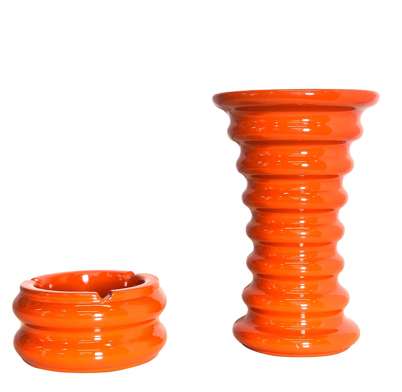 Ceramic vase and ashtray, 1960s 1197271