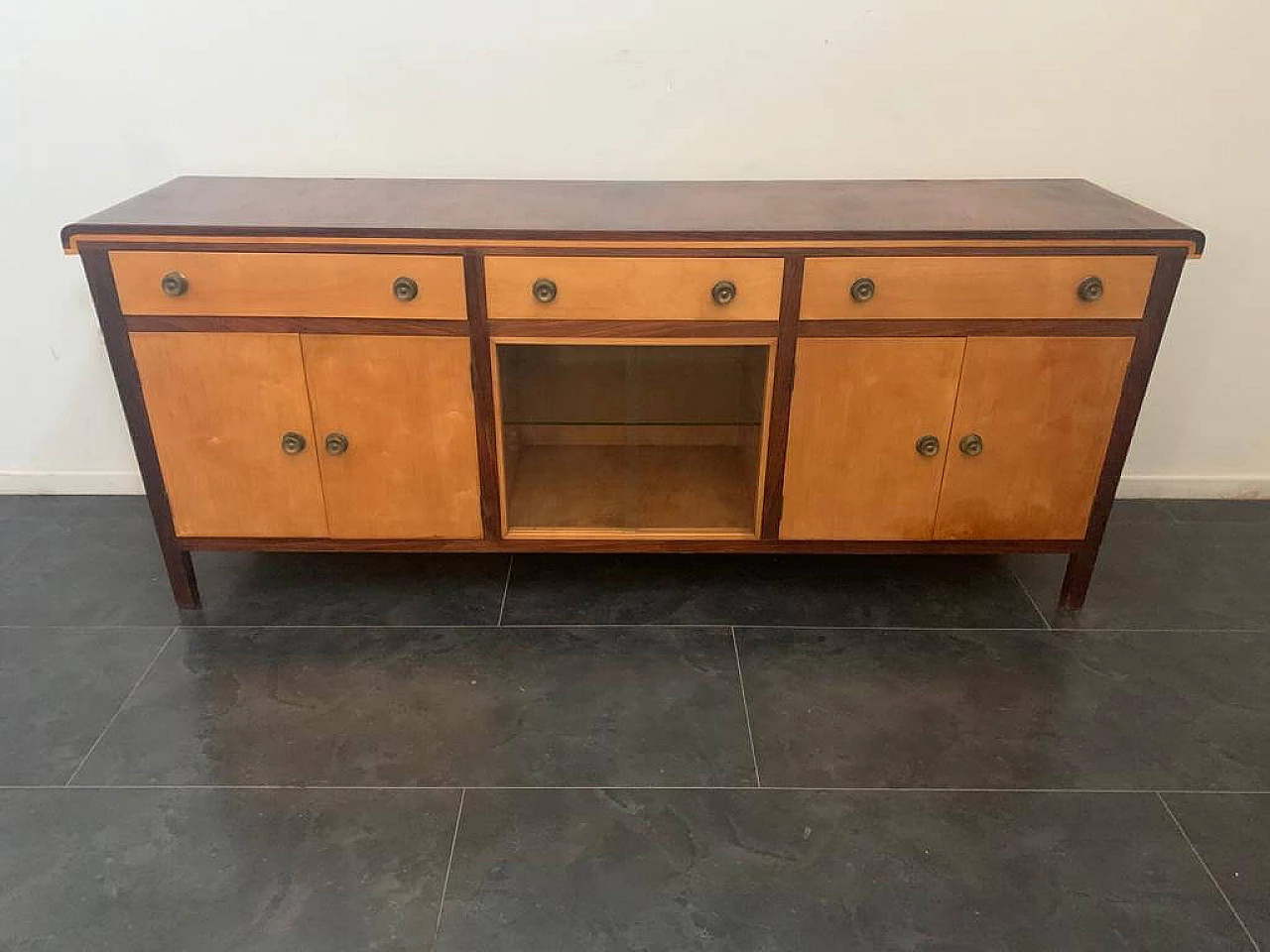 Art Deco maple and elm sideboard, 1940s 1197487