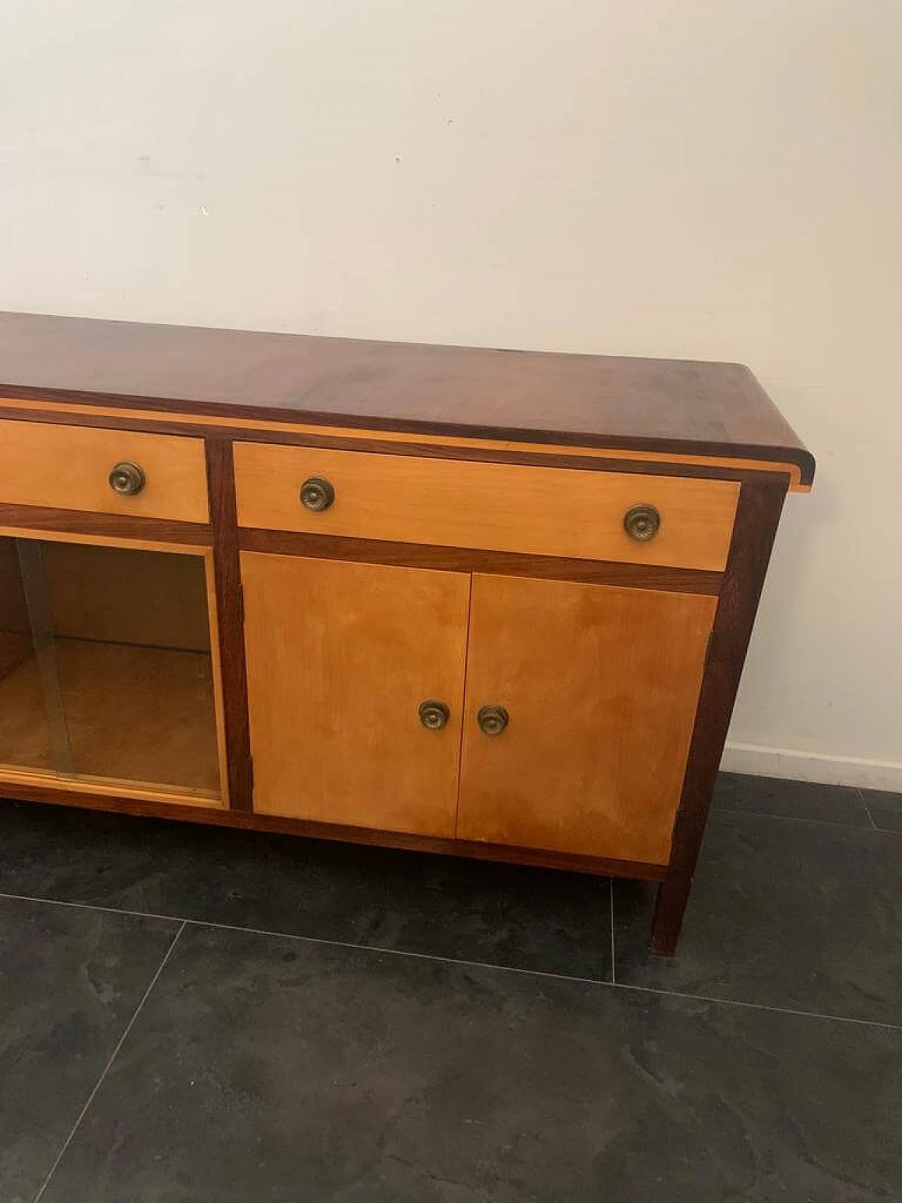 Art Deco maple and elm sideboard, 1940s 1197489