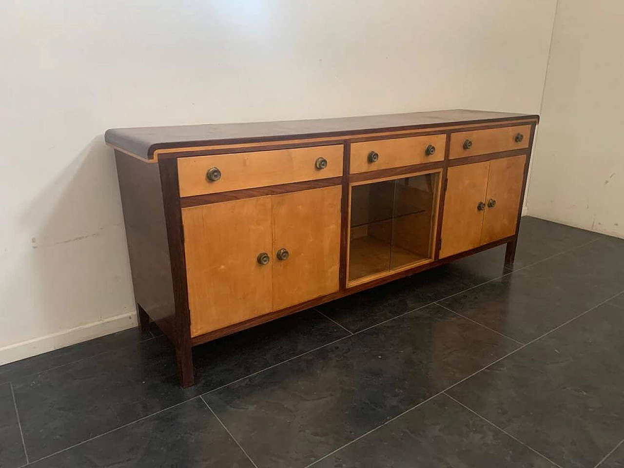 Art Deco maple and elm sideboard, 1940s 1197494