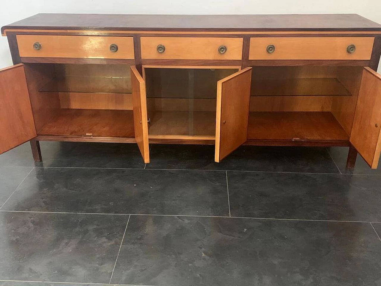 Art Deco maple and elm sideboard, 1940s 1197499