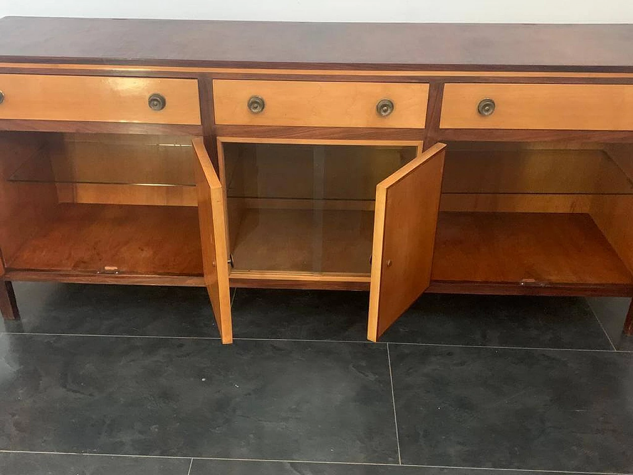 Art Deco maple and elm sideboard, 1940s 1197501