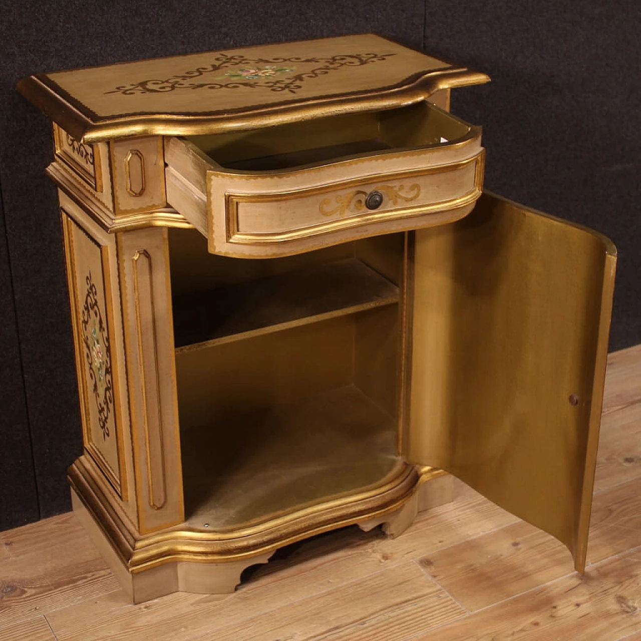 Credenza laccata e dipinta del XX secolo, anni '60 1197792