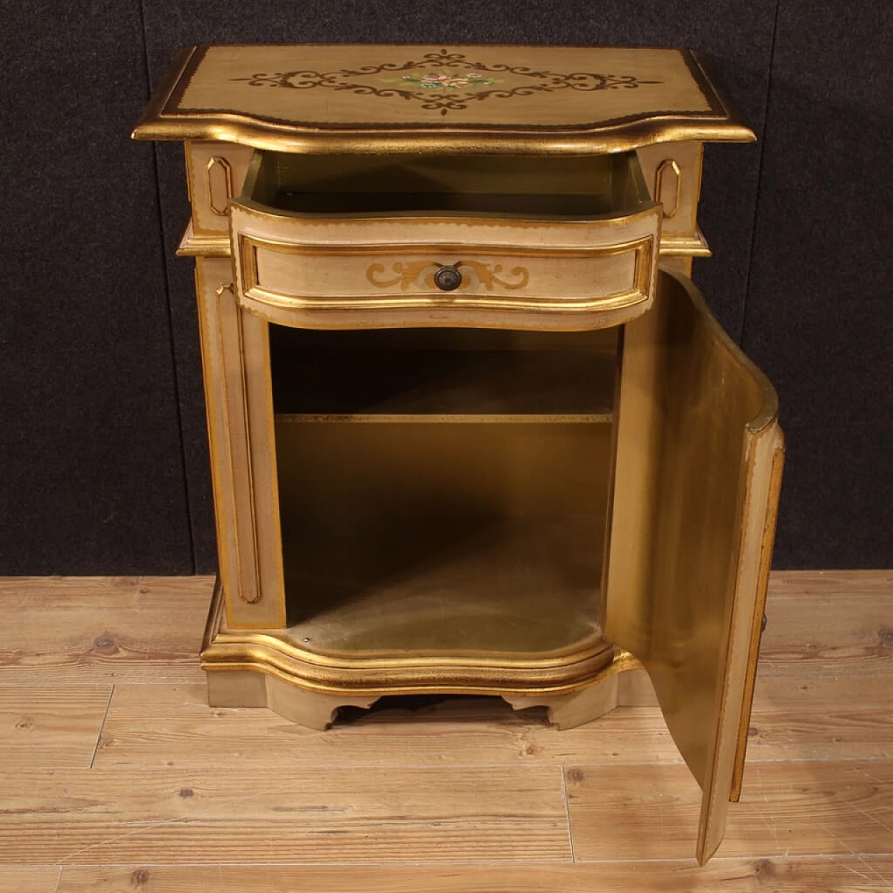 Credenza laccata e dipinta del XX secolo, anni '60 1197793