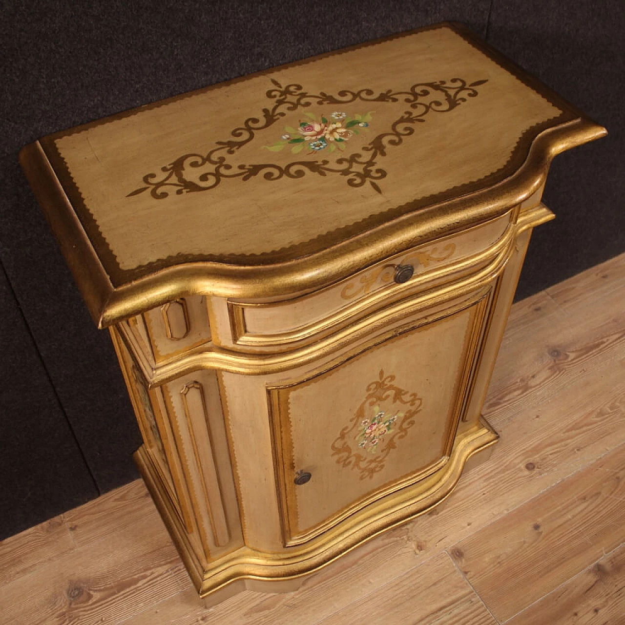 Credenza laccata e dipinta del XX secolo, anni '60 1197796