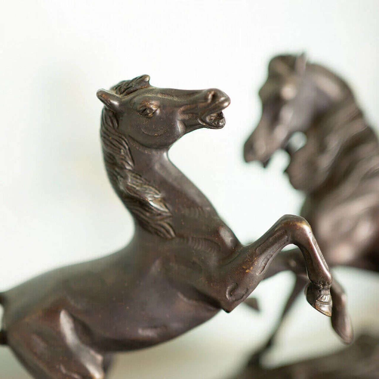 Bronze statue of rampant horses, 19th century 1197807