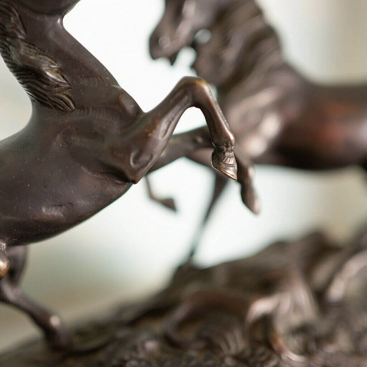 Bronze statue of rampant horses, 19th century 1197808