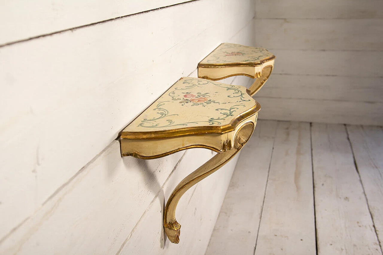 Pair of wooden console tables, early '900 1197827