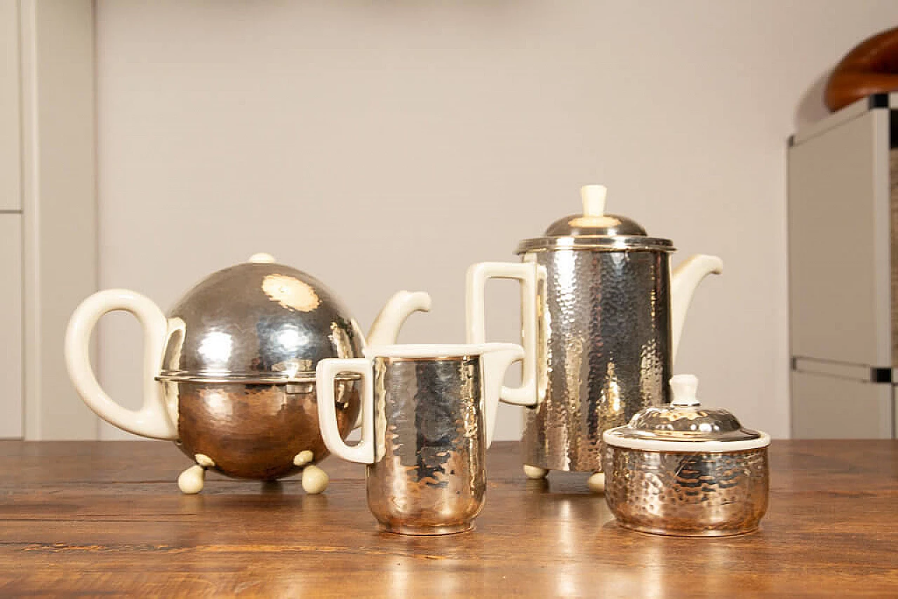 Coffee and tea set 4 pieces Hutshenreuter WMF atelier Mayer 1197840