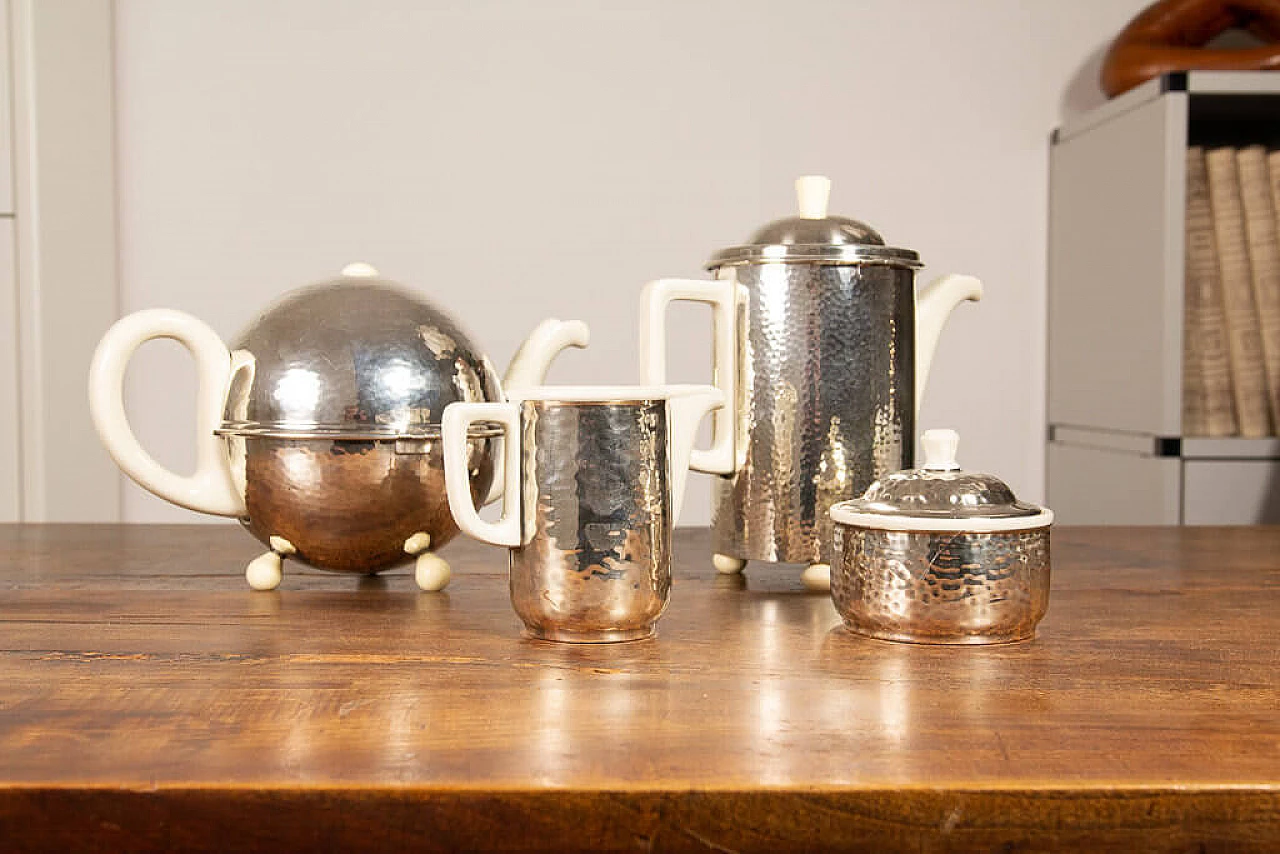 Coffee and tea set 4 pieces Hutshenreuter WMF atelier Mayer 1197841