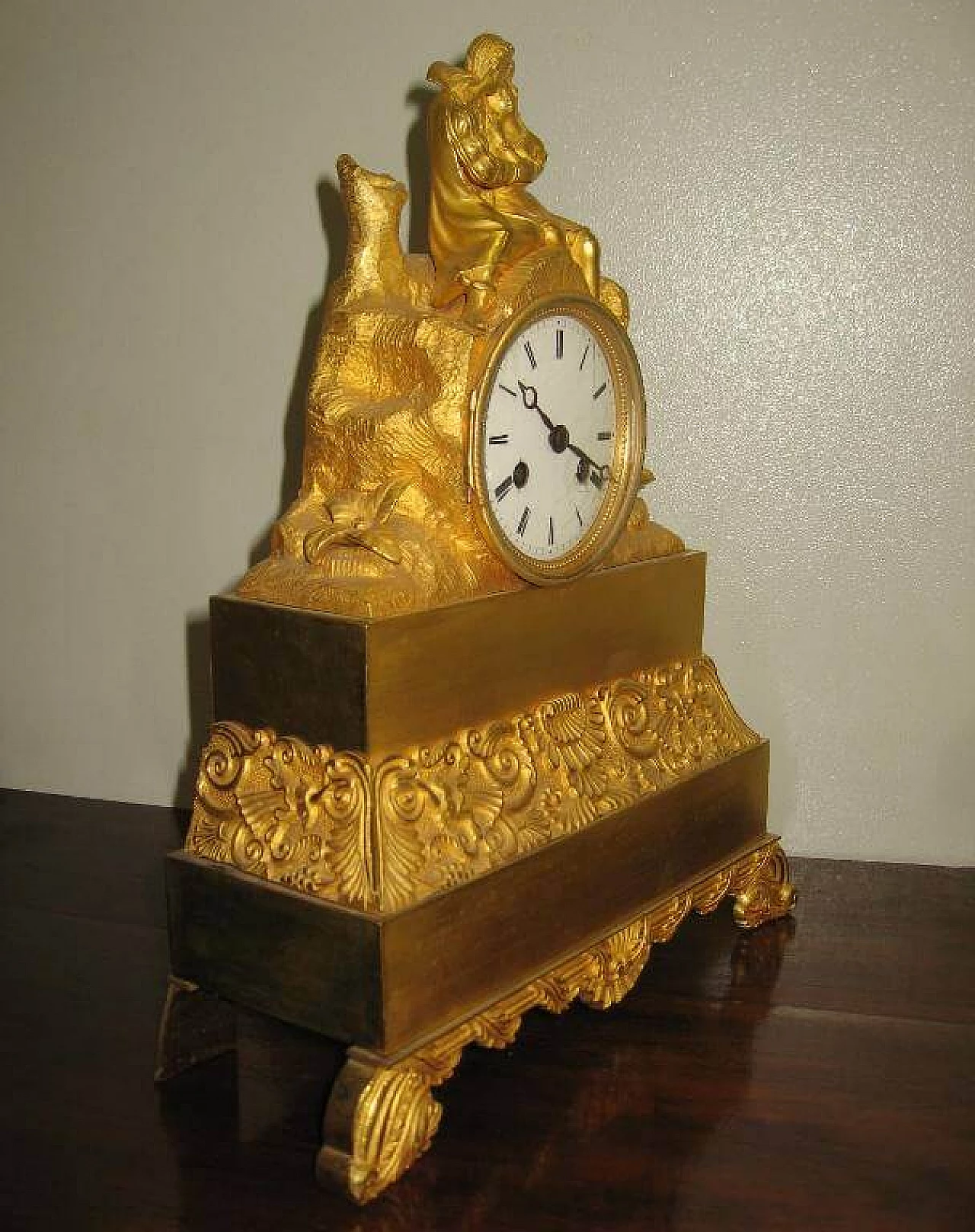 French mercury gilt bronze table clock, mid 19th century 1197898