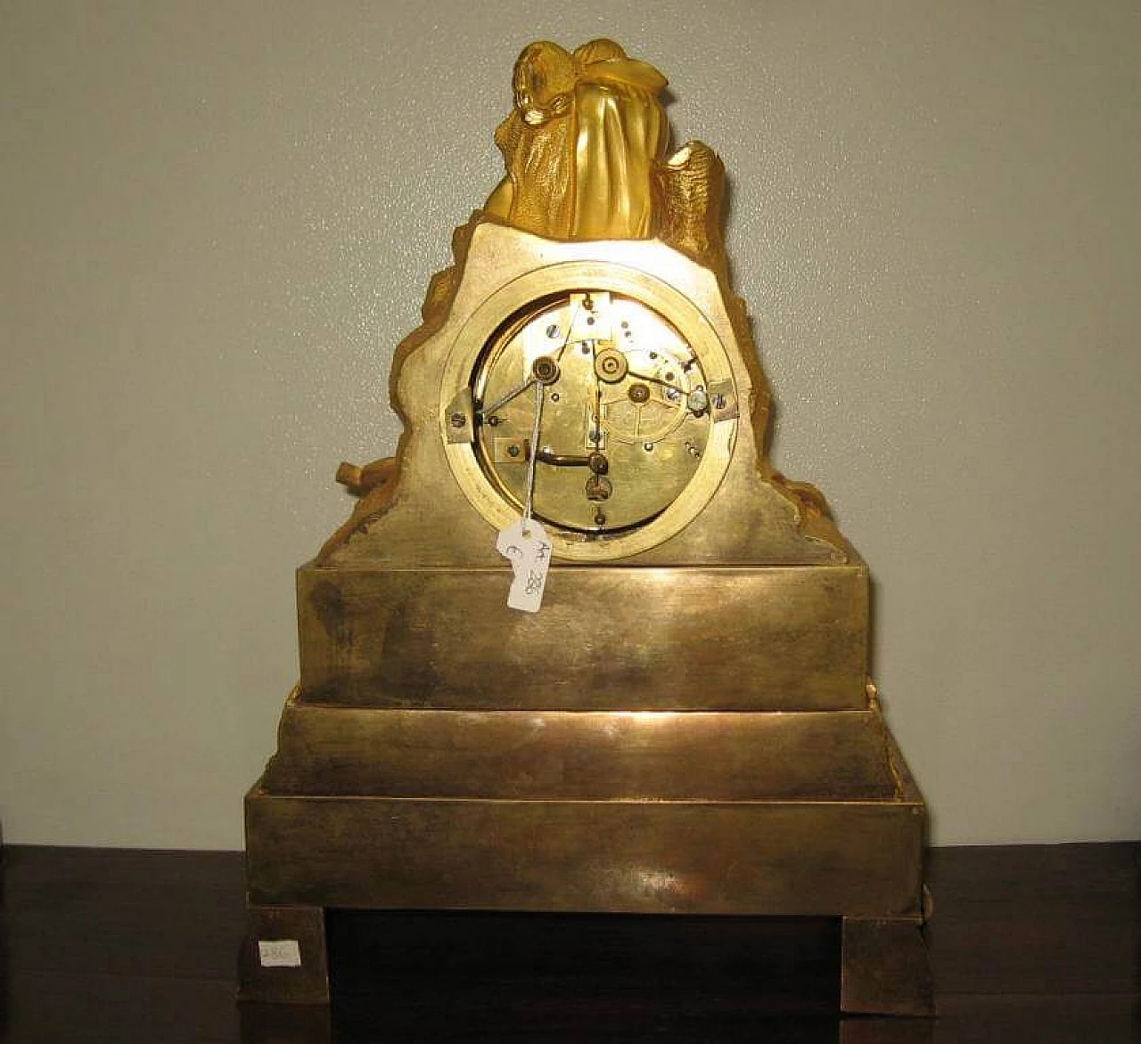 French mercury gilt bronze table clock, mid 19th century 1197900