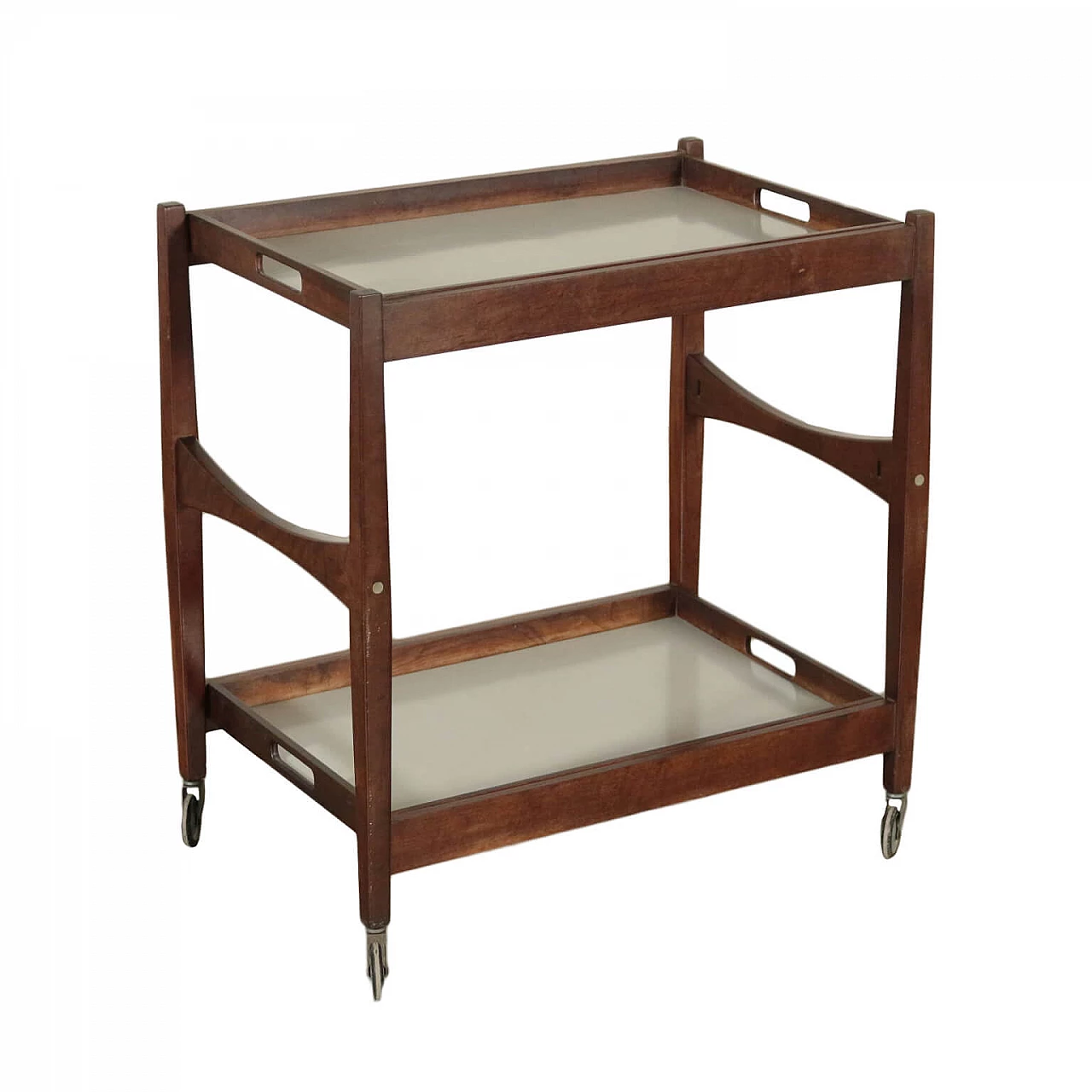 Carrello di servizio in faggio, anni '60 1198168