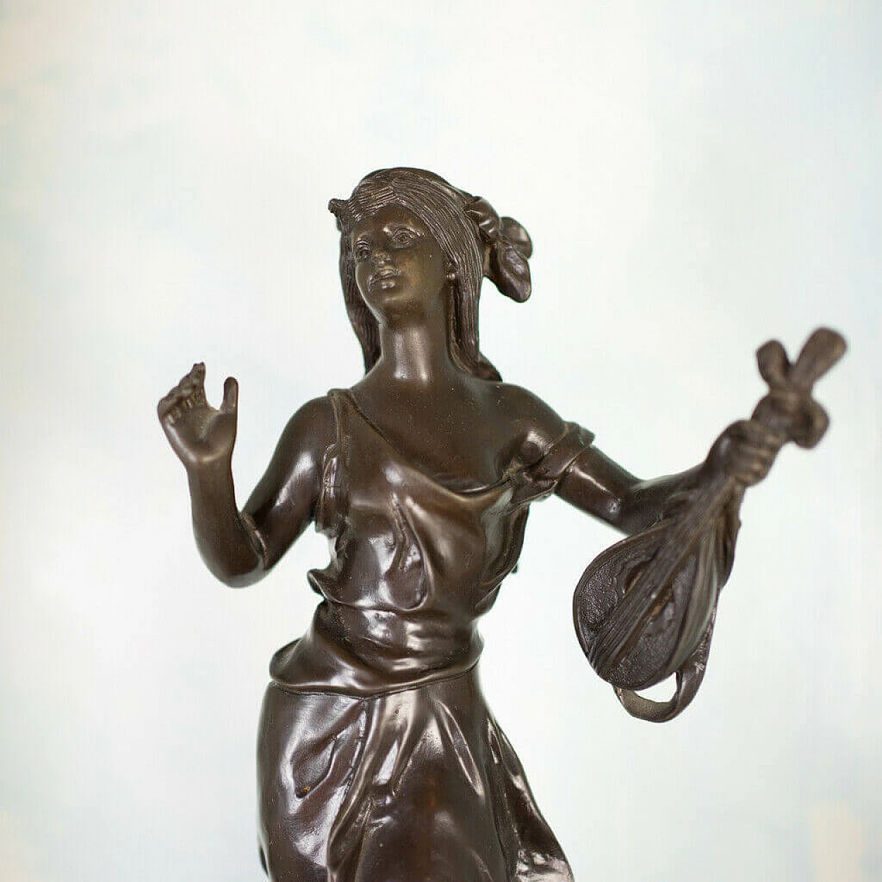 Statua in bronzo di fioraia, '800 1198385