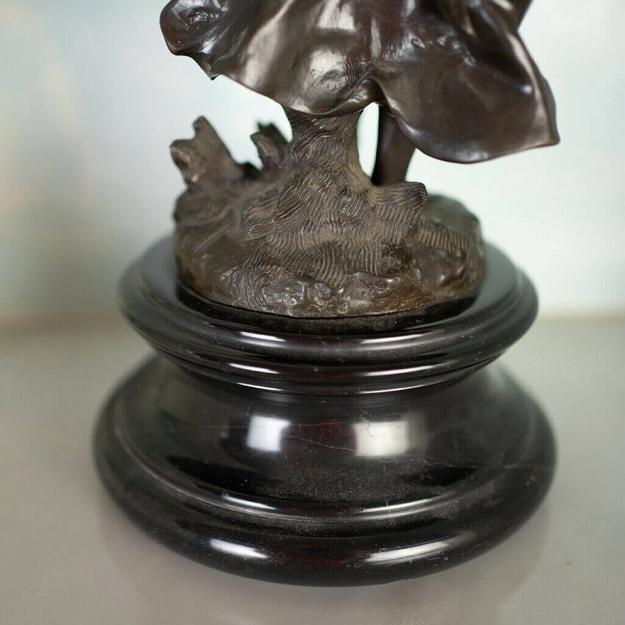 Statua in bronzo di fioraia, '800 1198390