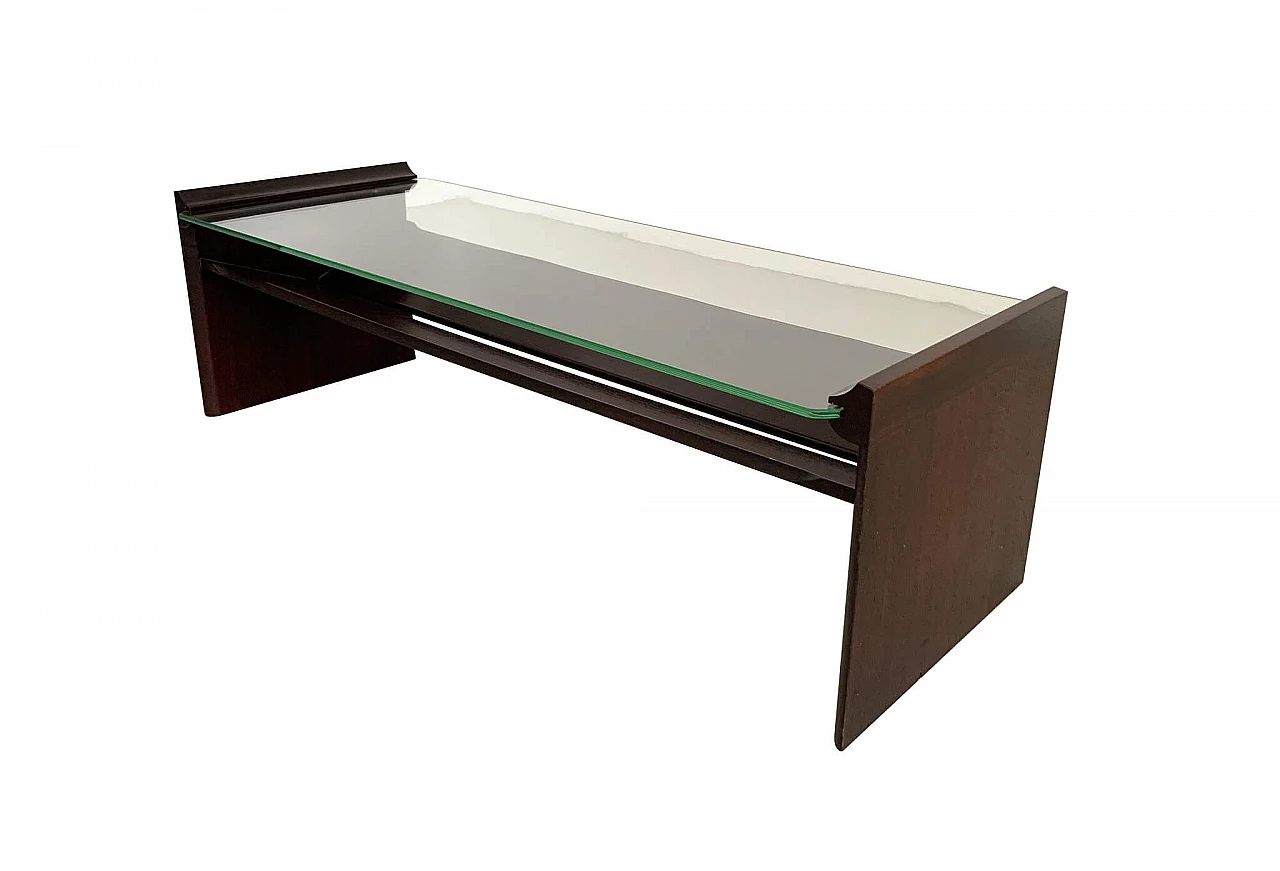 Coffee table in rosewood by Afra & Tobia Scarpa for Gavina, 60s 1198530