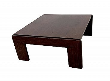 Coffee table in rosewood by Afra & Tobia Scarpa for Gavina, 60s