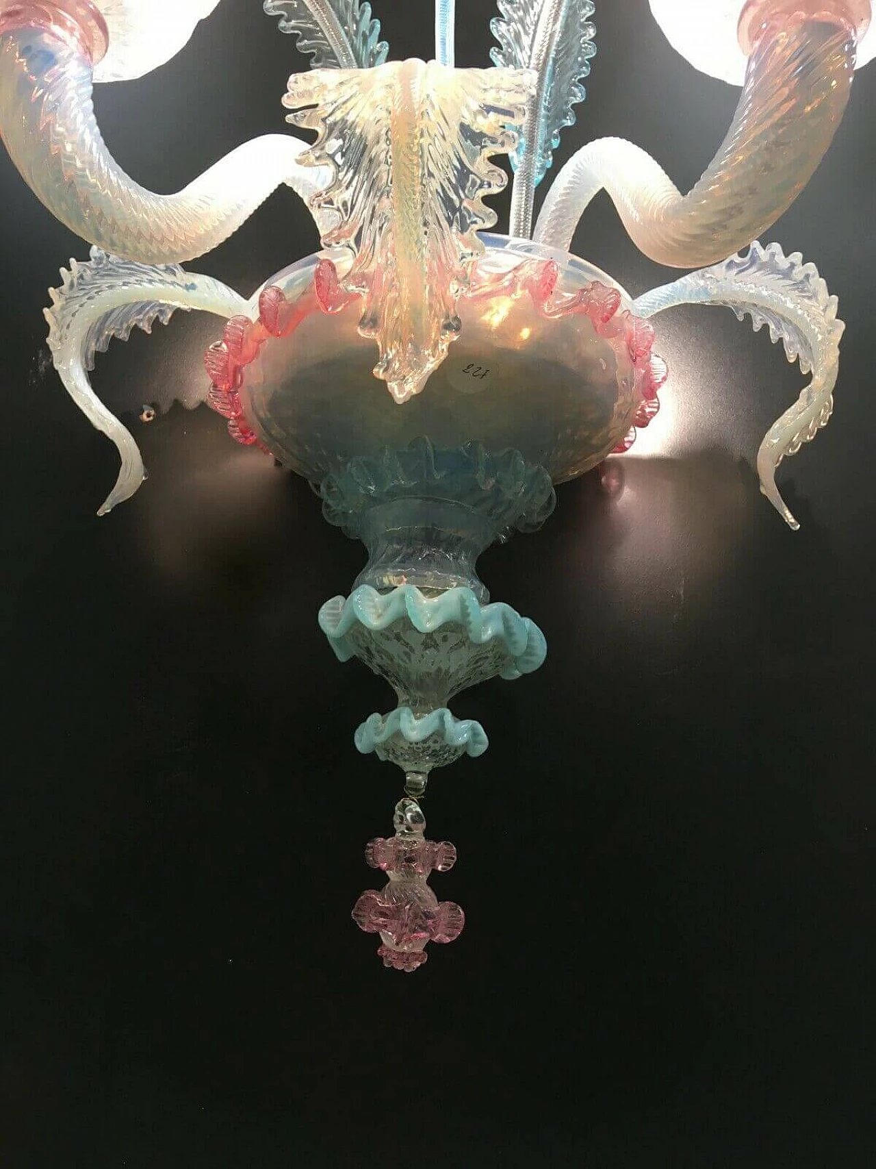 Murano glass wall lamp by Cesare e Toso, 60s 1198666