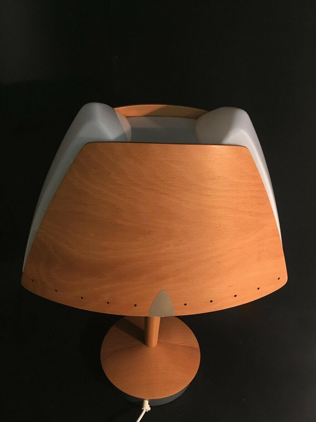 Wooden table lamp by Lucid, 90s 1198671