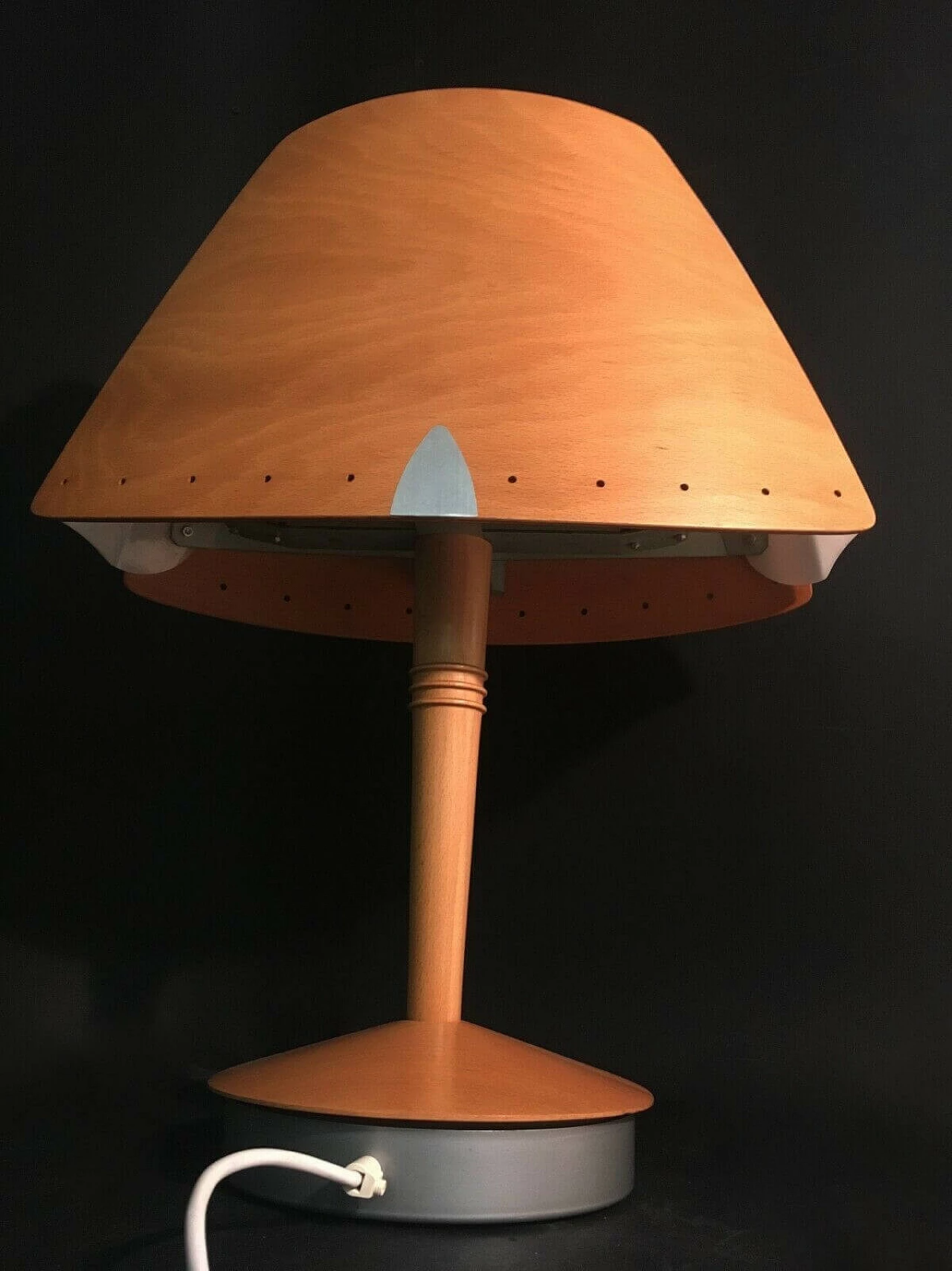 Wooden table lamp by Lucid, 90s 1198673