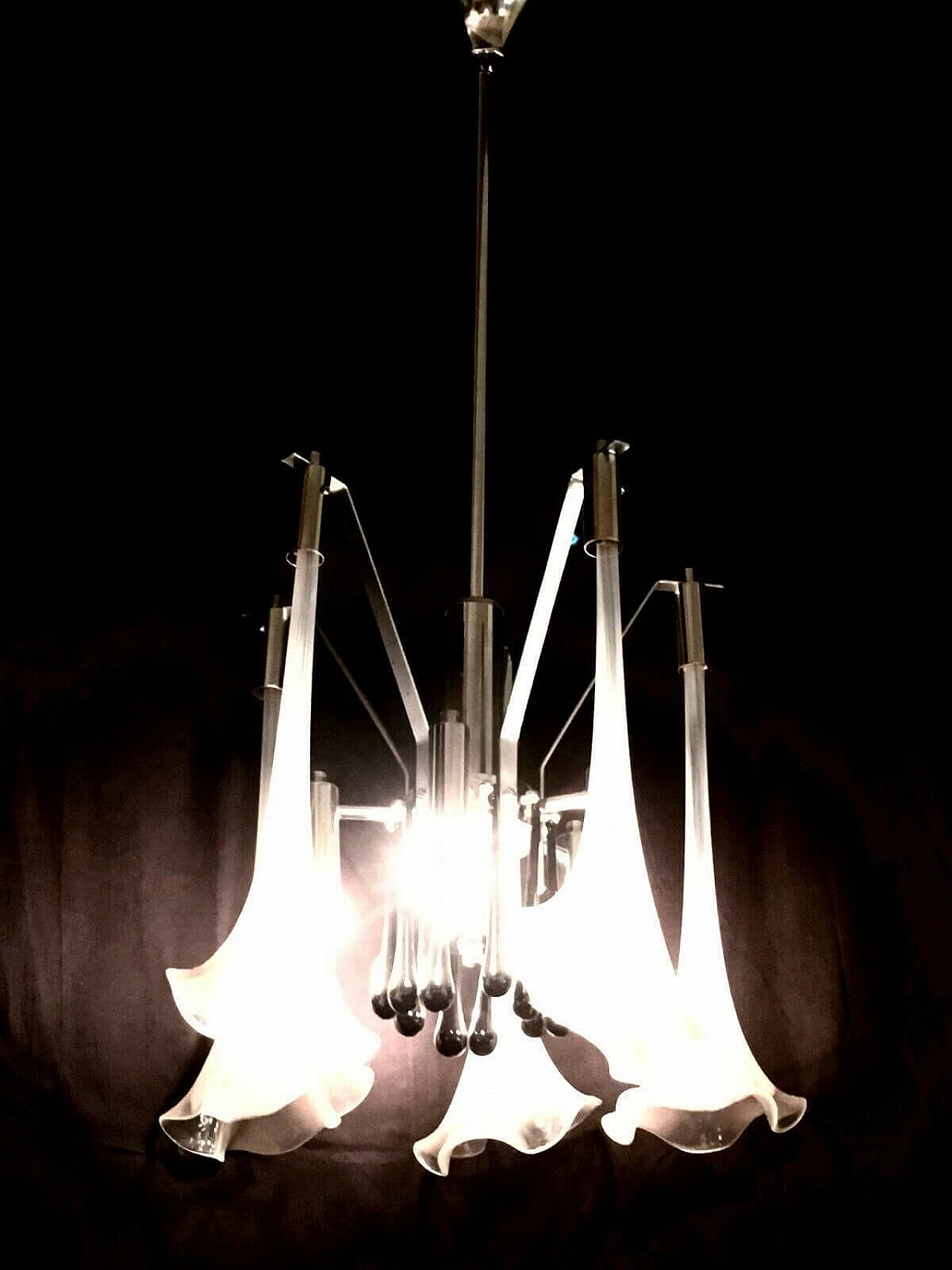 Lampadario in vetro di Murano di La Murrina, anni '80 1198732