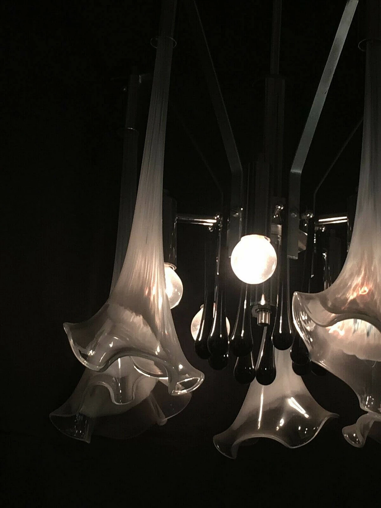 Lampadario in vetro di Murano di La Murrina, anni '80 1198734