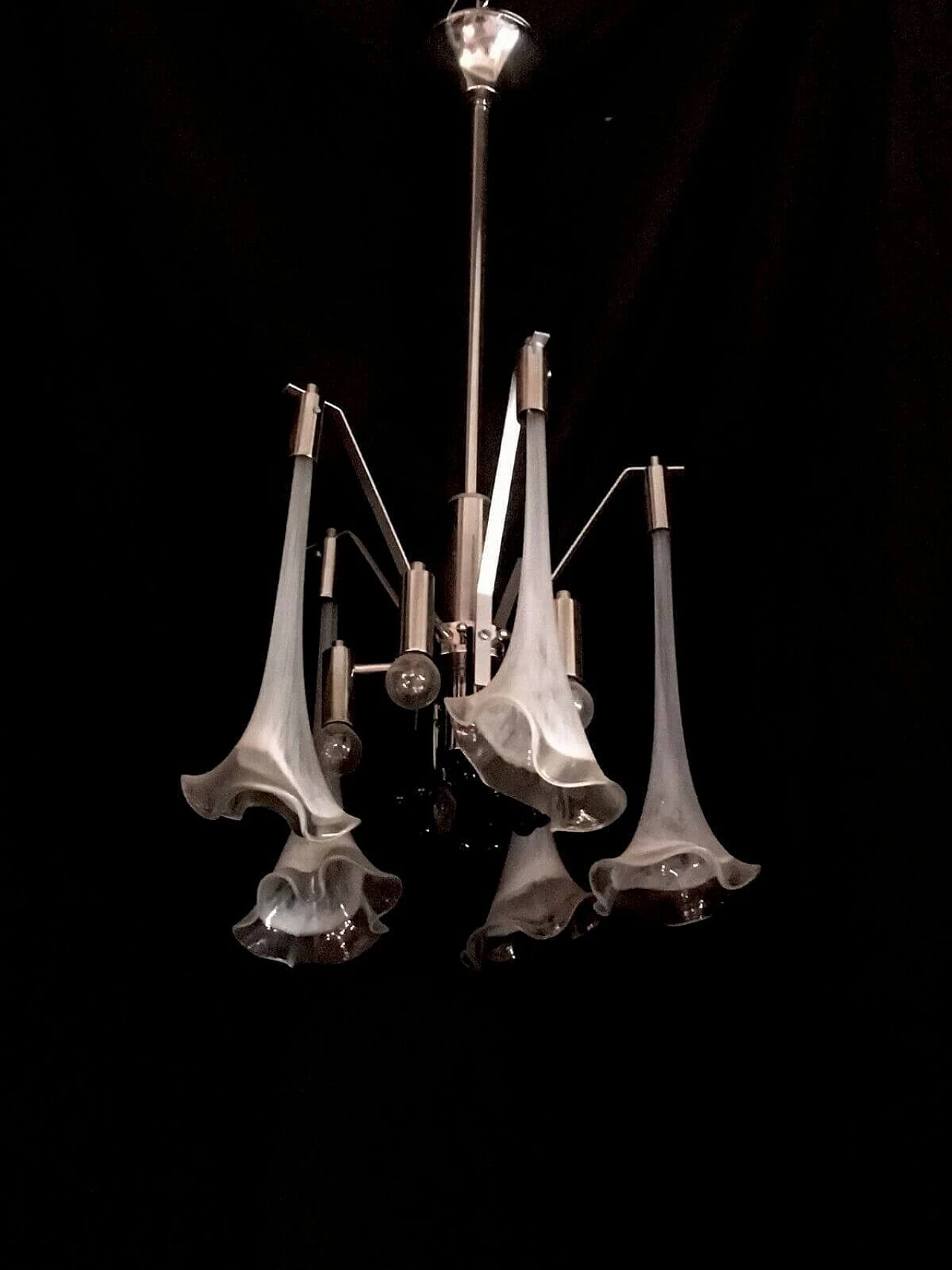 Lampadario in vetro di Murano di La Murrina, anni '80 1198735