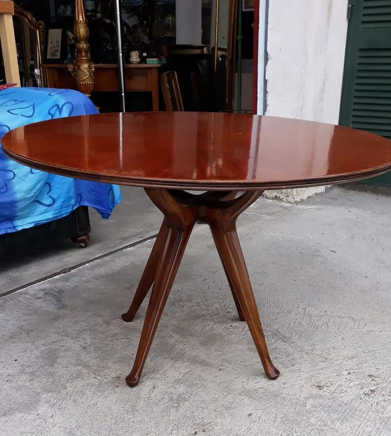 Mahogany table by Osvaldo Borsani for Atelier Borsani, 50s 1199140